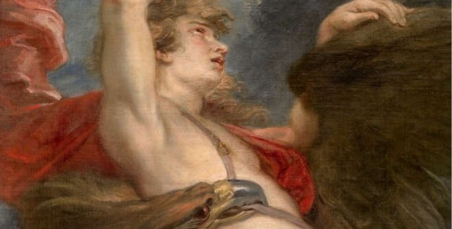El rapto de Ganímedes (Detalle). Pedro Pablo Rubens, 1636-1638. Museo del Prado.