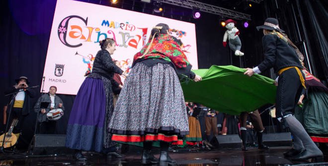 Manteo del pelele Carnaval Madrid 2025