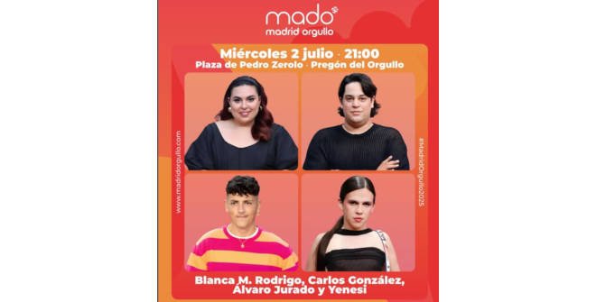 Pregón oficial de las Fiestas del Orgullo / MADO 2025
